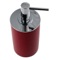 Soap Dispenser, Round, Ruby Red, Free Standing, Resin